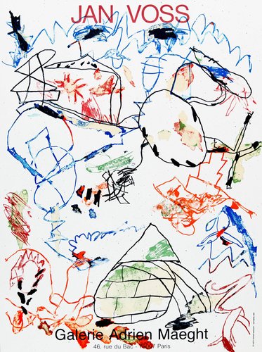 Jan Voss, Abstraction, Lithograph for sale at Pamono