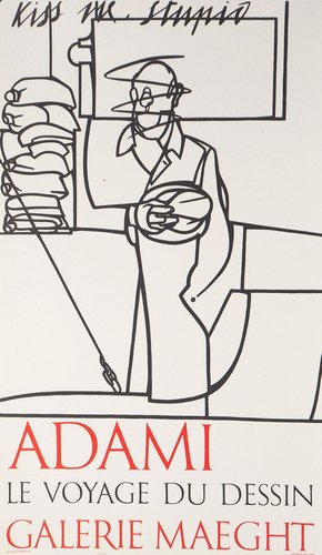アート・デザイン・音楽 Valerio Adami : le voyage du dessin Valerio Adami, Le voyage du dessin, Lithograph for sale at Pamono
