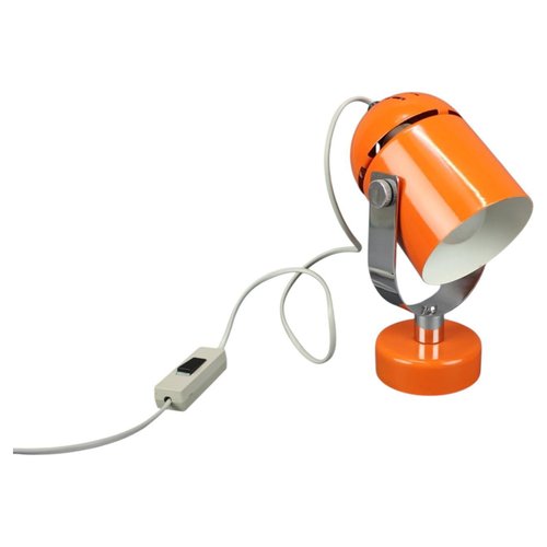Orange Metal and Chrome Lamp by Stanislav Indra, Former