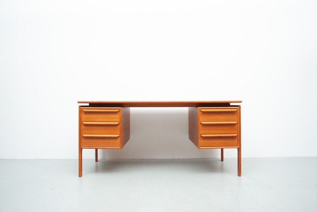 Teak Desk by GV Gasvig for GV Møbler, 1960s for sale at Pamono