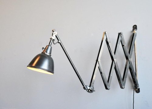 Wall Mounted Scissor Lamp by Midgard 1930s, 1890s for sale at Pamono