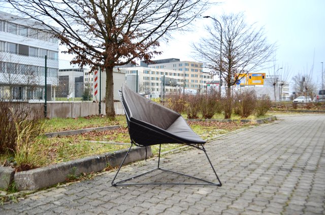 Model OTI 1980 Wire Lounge Chair by Niels Gammelgaard for Ikea