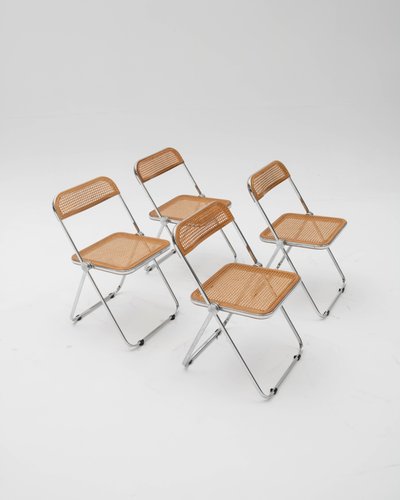 Plia Chairs by Giancarlo Piretti for Anonima Castelli, 1960s, Set