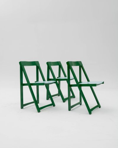 Trieste Folding Chairs by Aldo Jacober, 1970s, Set of 3 for sale