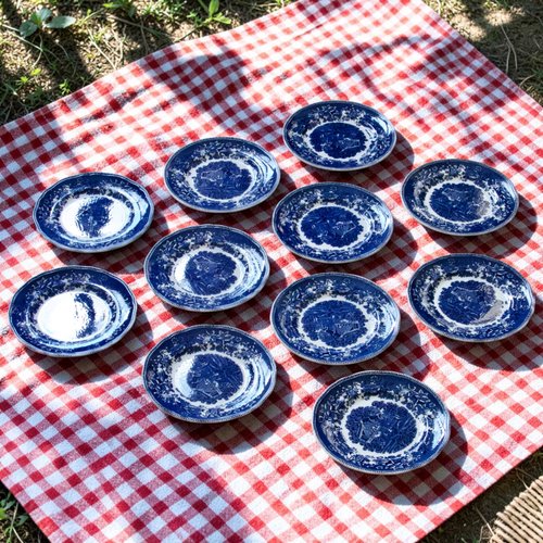 エノック エイボンコテージ ウェッジウッド  プレート 5枚 Vintage English Avon Cottage Plates by Enoch Wedgwood Avon, 1950s