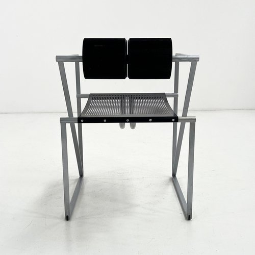 椅子 Seconda Chair by Mario Botta Black and Grey Seconda Chair by Mario Botta for Alias, 1980s for