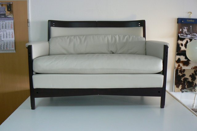 design sofa moderne sitzmobel italien, italian 2-seater leather sofa by umberto asnago for giorgetti, 1980s, Design ideen