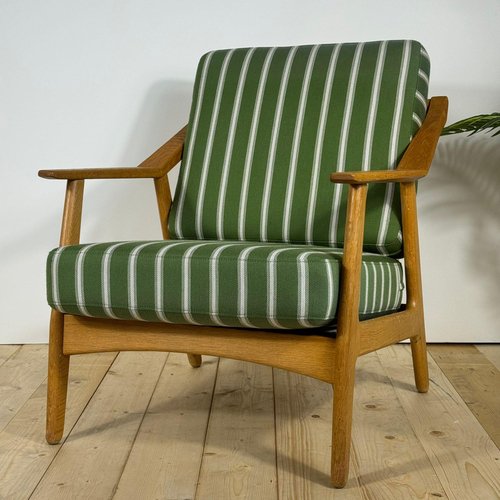 Mid-Century Modern Danish Chair in Teak and Oak Frame from