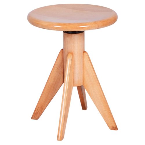 Mid-Century Beech Piano Stool, Czech, 1940s for sale at Pamono