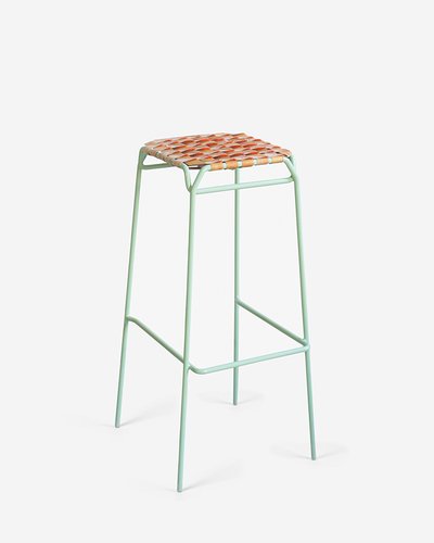 Pastel Green Taburet Bar Stool By Anastasiya Koshcheeva For Moya