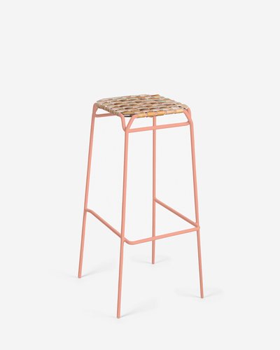 Pastel Pink Taburet Bar Stool By Anastasiya Koshcheeva For Moya