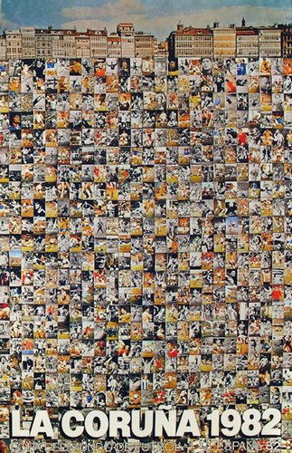 World Cup Poster by Gudmundur Erro, 1982 for sale at Pamono