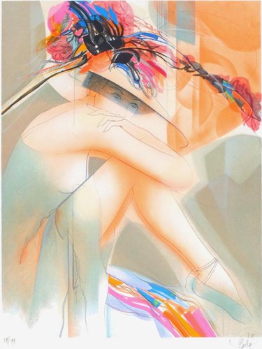 版画 Jean Baptiste VALADIE Jean-Baptiste Valadié, Marilyne Nude, 1990, Lithograph for sale at