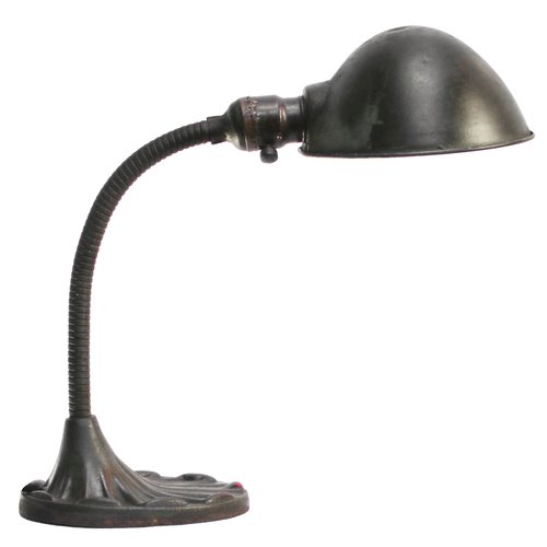 Industrial American Cast Iron Desk Light for sale at Pamono
