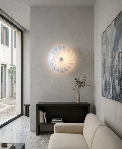 Large Murano Glass Wall Lamp from La Murrina, 1980s for sale at Pamono