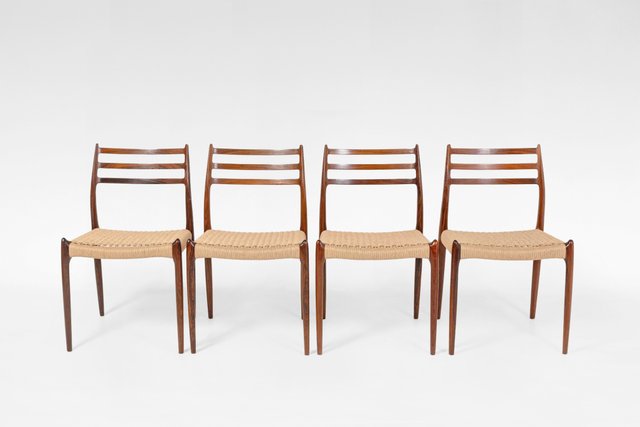 Model 78 Dining Chairs by Niels Otto Møller for J.L. Møller