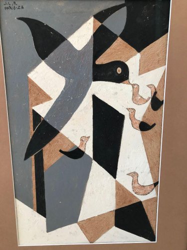 Jean Lambert-Rucki, The Birds, 1923, Oil for sale at Pamono