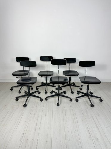 Vintage Black Architect Desk Chair by Jørgen Rasmussen for Labofa