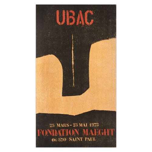 Espo 1978/ラウル ウバック/ポスター fandation maeght Expo 78 Maeght Foundation Poster from Raoul Ubac, 1978 for sale at