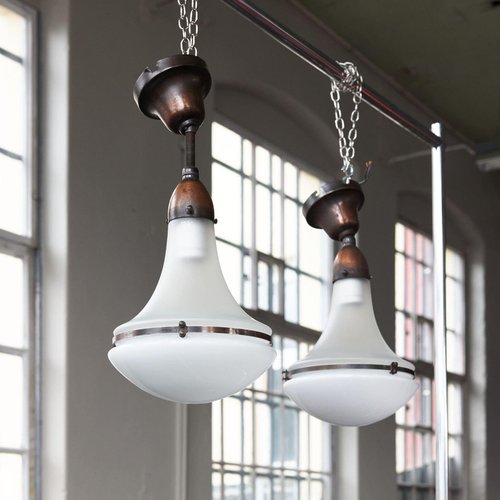 Luzette Pendant Lights by Peter Behrens, Set of 2 for sale at Pamono