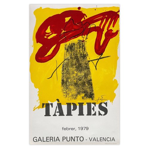 Expo 79 - Galeria Punto Poster from Antoni Tapies, 1979 for sale