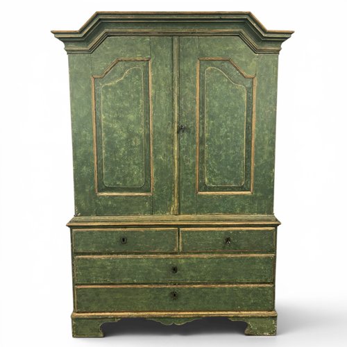 Antique Swedish Cabinet in Pine, 1838 for sale at Pamono