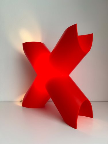 Cosi Come X Lamp in Red by Protocol Paris, 1990s for sale at Pamono