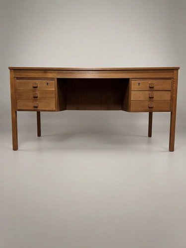 事務机・学習机 Denmark vintage DESK teak 60s Mid-Century Danish Modern Teak Desk by Domino Mobler, 1960s for