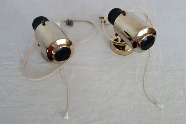 Zodiac Spot Wall Sconces by Jacques Biny for Lita, 1950s, Set of 2