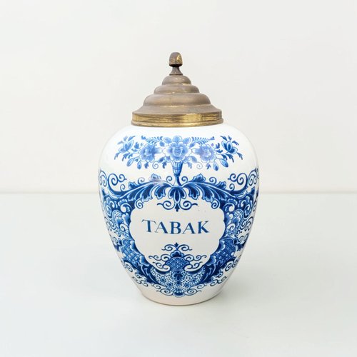 tobacco jars antique Jar Ceramic Pottery with Brass Lock Fitting on Top Mad Take a look at our coordinaitng pieces for the complete set! Vintage Antique 1890-1900 Glads R.J.