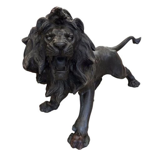 Lions様 Morimitsu, Lion Sculpture, 1800s, Bronze for sale at Pamono