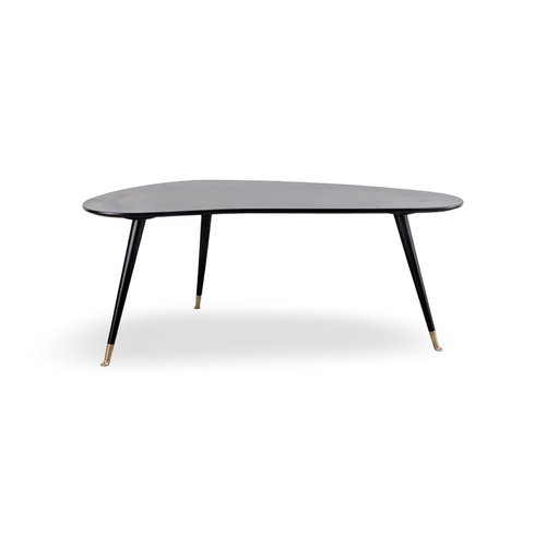 Schwarzer Mid-Century Modern Nierentisch bei Pamono kaufen
