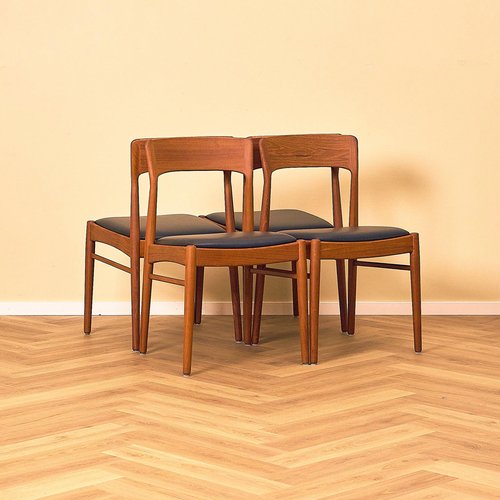 Chaise de Salon en Teck par Henry Kjærnulf pour Korup Stolefabrik, 1950