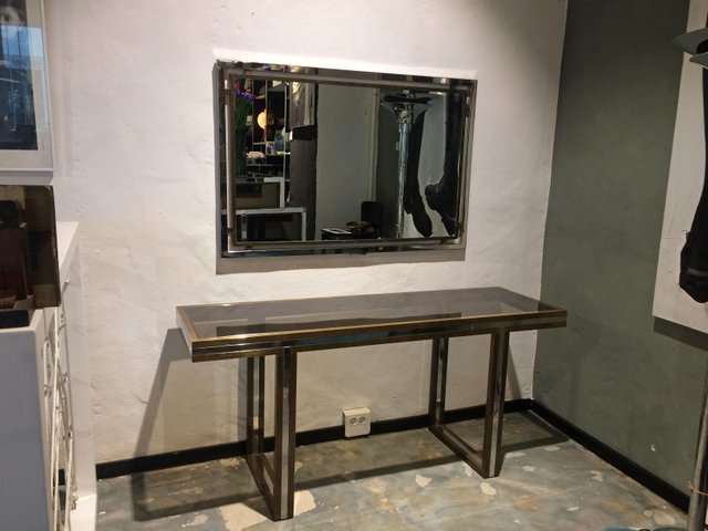 Console Table Mirror Set By Romeo Rega 1970s For At Pamono Console Table Mirror Set By Romeo