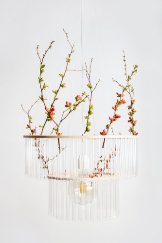 Glass Tube Chandelier: Maria by Gang Design Glass Tube Chandelier: Maria by Gang Design