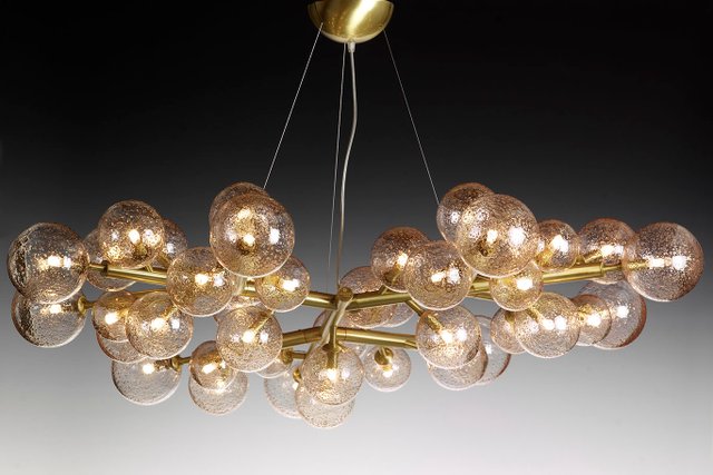 Mimosa Chandelier with 42 Lights in Mika Rose by Alberto MIKA Pendant Light The Best in Modern Lighting