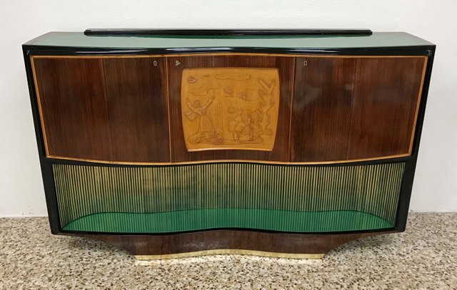 Mid Century Bar Cabinet By Vittorio Dassi For Sale At Pamono