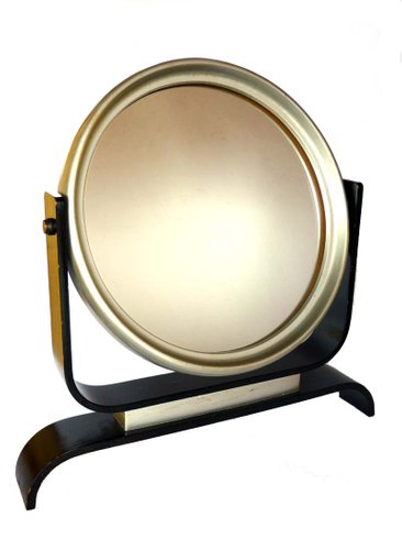Art Deco Italian Bentwood Mirror For, Arrigo Makeup Vanity Set With Mirror