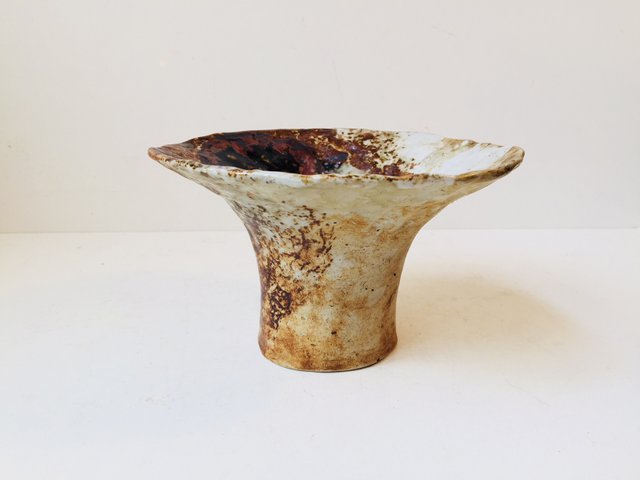 Vintage Chanterelle Vase in Polychrome Ceramic by Conny Walther ...