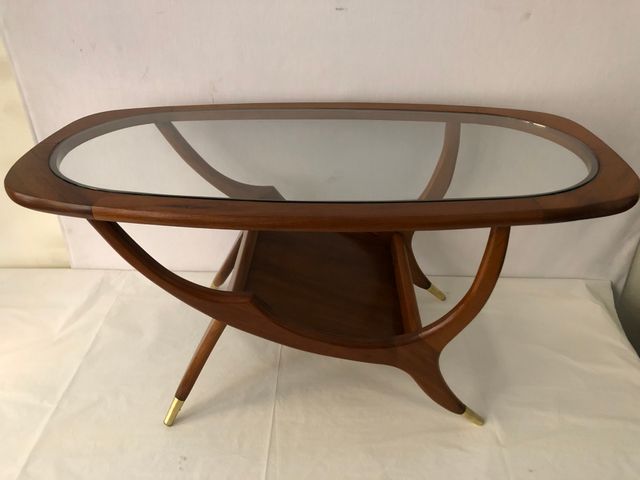 Vintage Oval Coffee Table For At Pamono