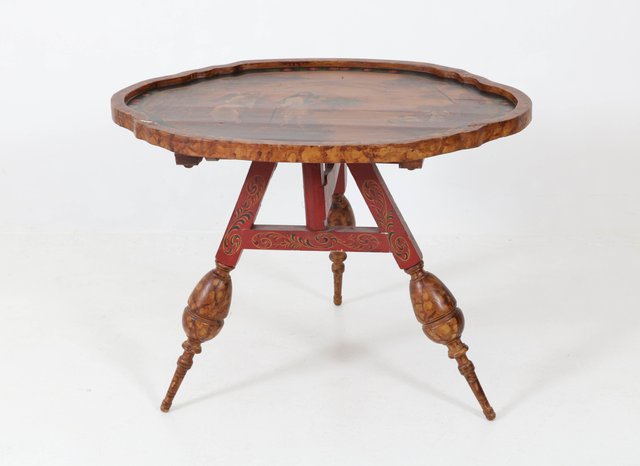 Antiker Niederlanischer Provinzieller Tisch Mit Klappe 1900er Bei Pamono Kaufen