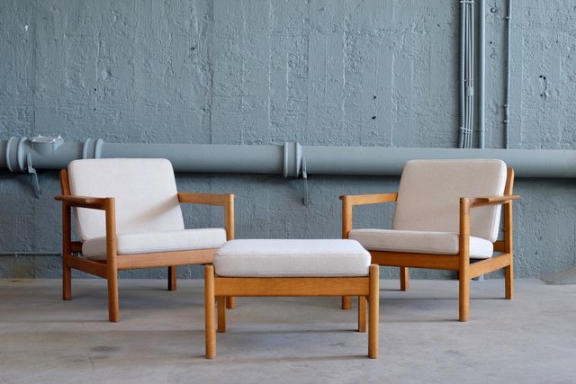 オットマン・スツール Borge Mogensen/2202 FOOTSTOOL/FREDERICIA Mogensen 2202 Ottoman - Fredericia Furniture