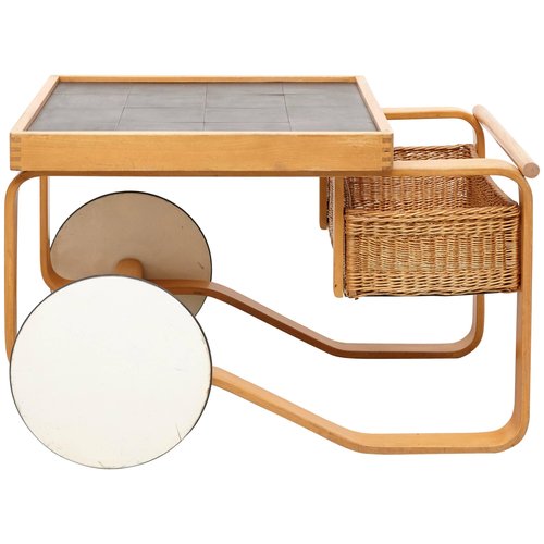 childrens wooden tea cart