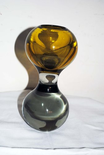 Hourglass Shaped Vase In Murano Glass 1950s For Sale At Pamono
