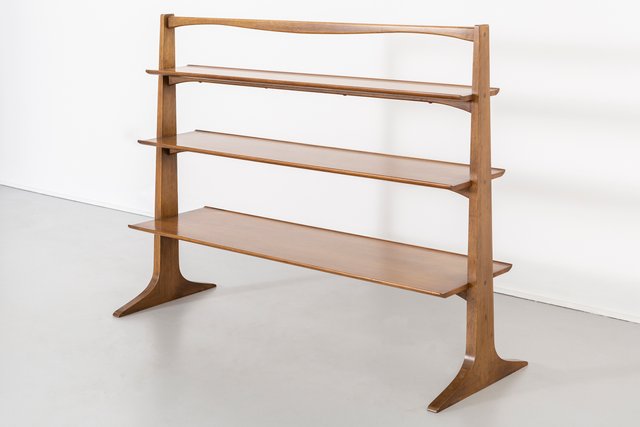 Freestanding Shelving Unit By Edward J Wormley For Drexel 1950s Freestanding Shelving Unit By Edward J Wormley For Drexel 1950s At Pamono