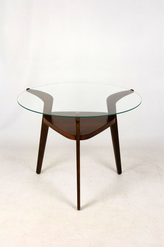 Mid Century Round Czech Glass Top Coffee Table From Jitona 1960s Mid Century Round Czech Glass Top Coffee Table From Jitona 1960s For At Pamono