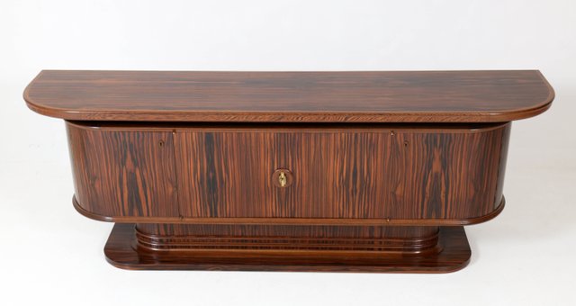 Niederländische Art Deco Macassar Ebenholz Anrichte von Gebroeders