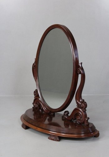 Large Victorian Oval Mirror For At Pamono Large Victorian Oval Mirror For At