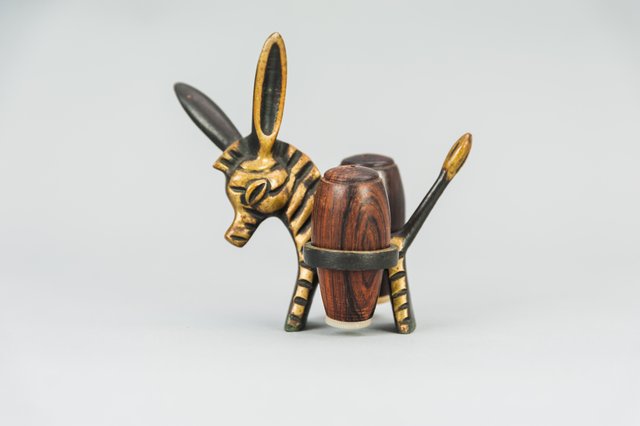 Figurine Vintage Rare Walter Bosse - Âne En Bronze - Sculpture 1950 - Autriche