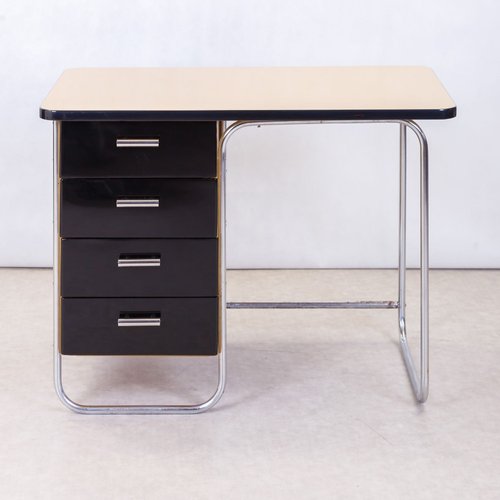 Funktionalistischer Verchromter Vintage Schreibtisch Bei Pamono Kaufen